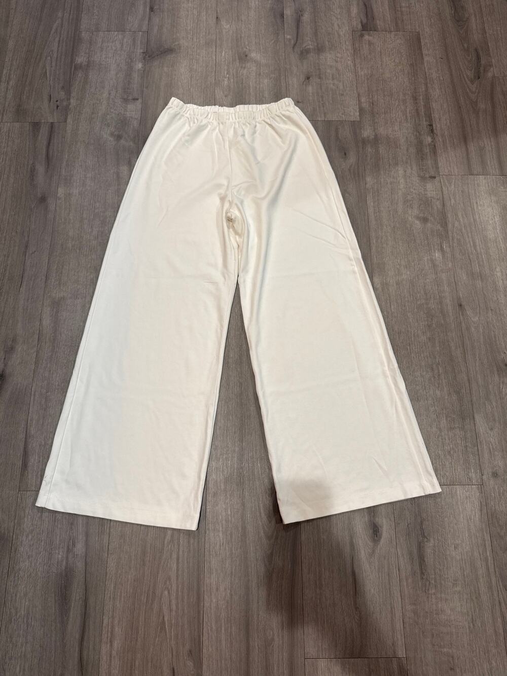 Bryn Walker High Waisted White Wide Leg Pants Women's Size M